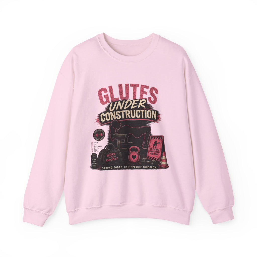 Glute Day Crewneck Sweatshirt – "Another Day Another Glute Day" Fitness Pullover