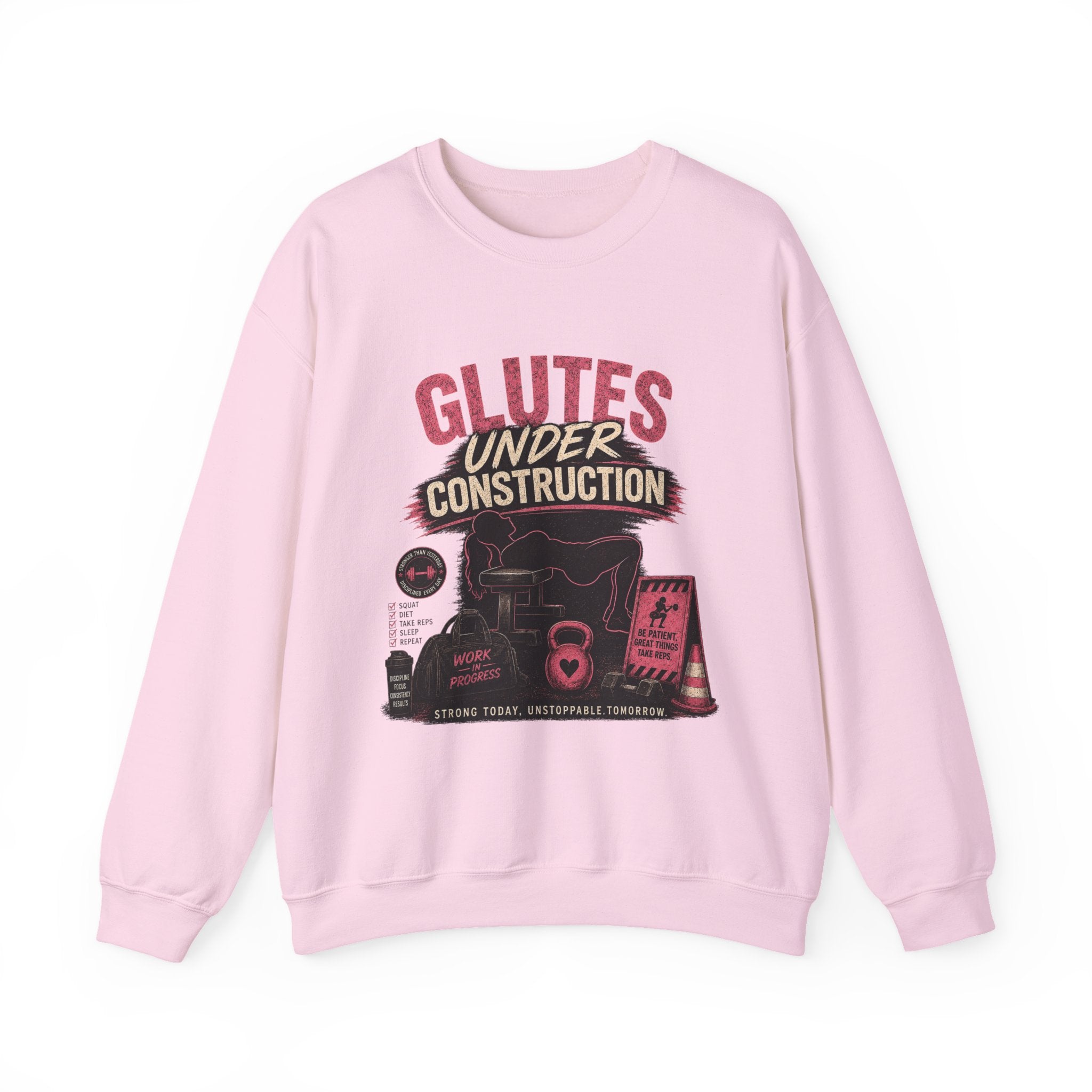 Glute Day Crewneck Sweatshirt – "Another Day Another Glute Day" Fitness Pullover