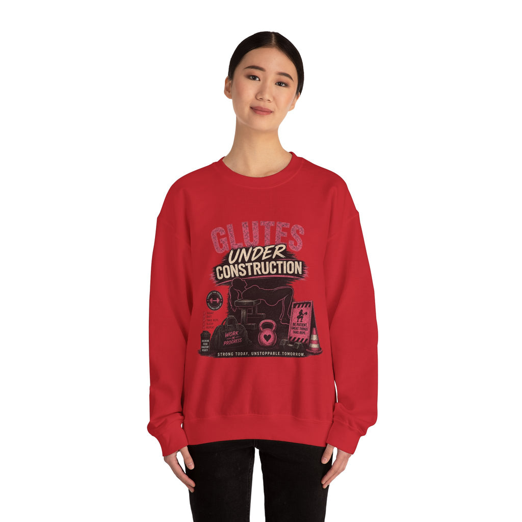 Glute Day Crewneck Sweatshirt – "Another Day Another Glute Day" Fitness Pullover