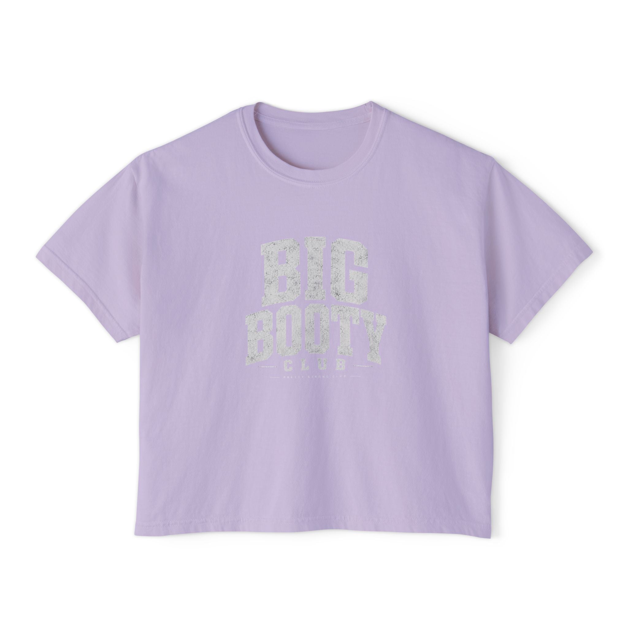 Big Booty Club Boxy Tee — Women's Crop Graphic T-Shirt