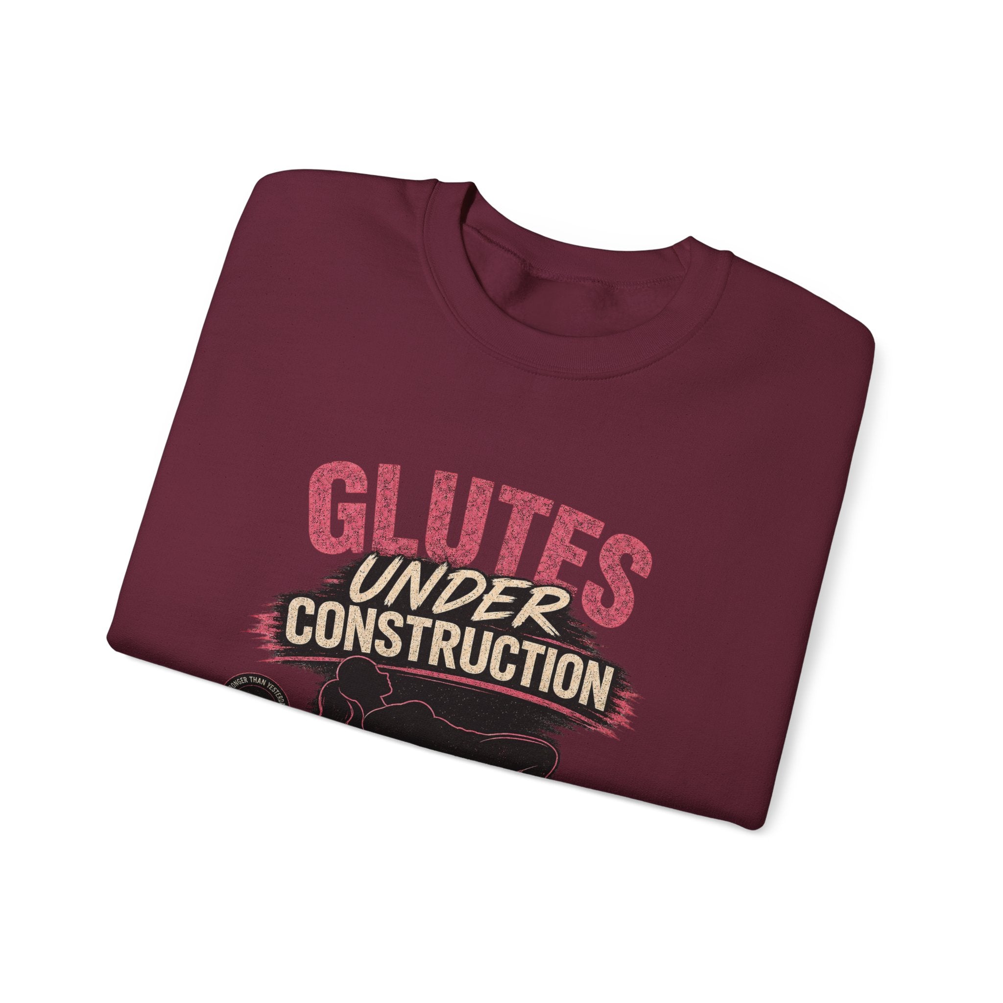 Glute Day Crewneck Sweatshirt – "Another Day Another Glute Day" Fitness Pullover