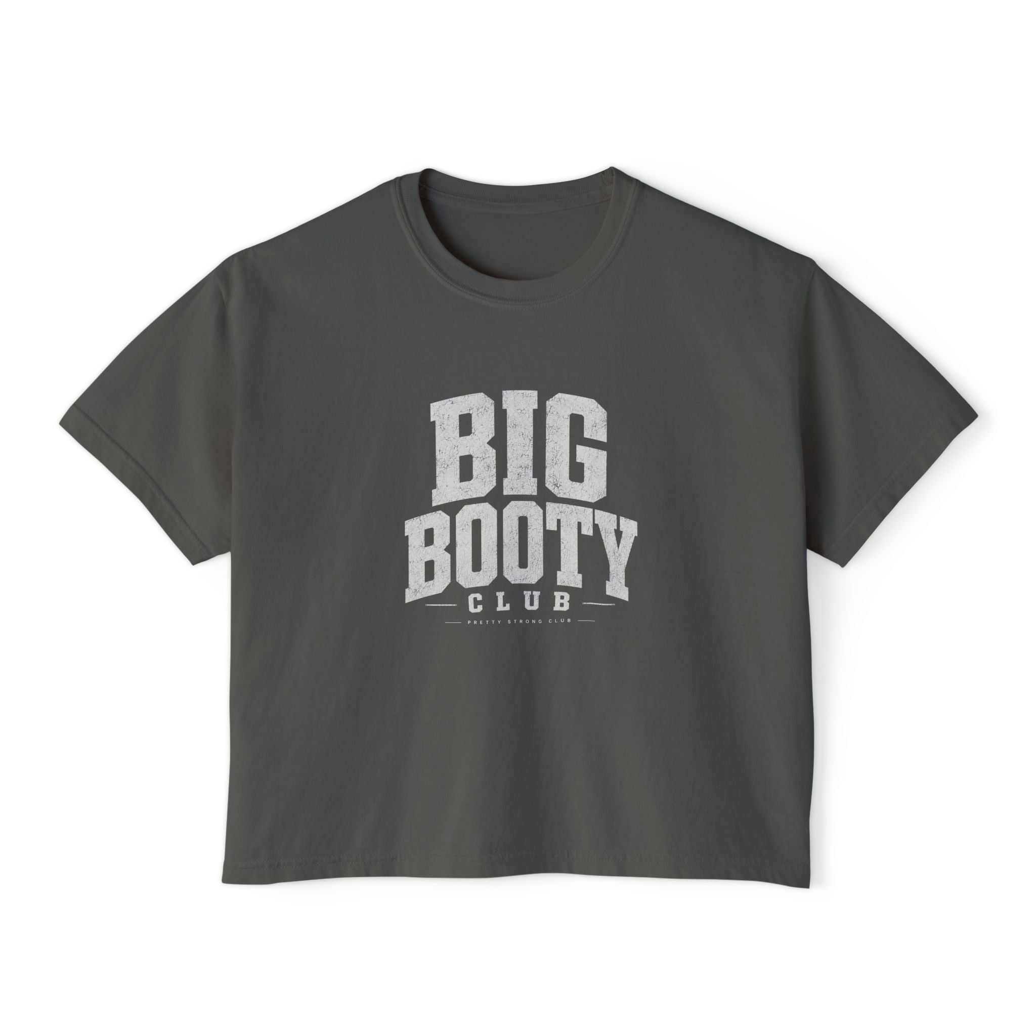 Big Booty Club Boxy Tee — Women's Crop Graphic T-Shirt