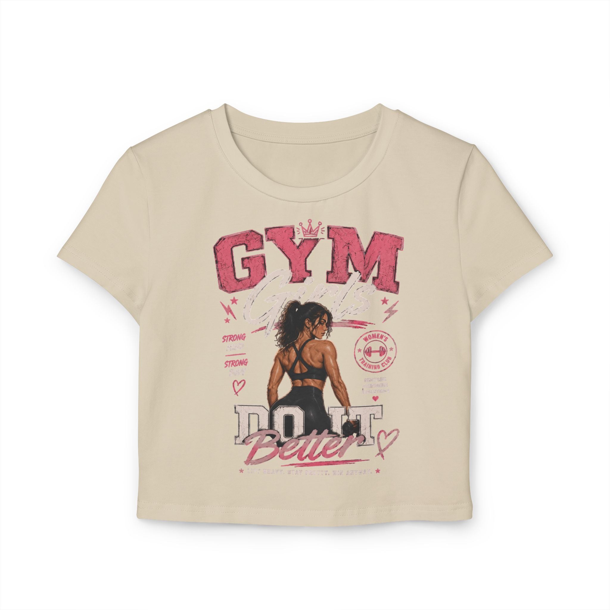 Gym Girl Do It Better Women's Baby Tee — Fitness Motivational Crop Top