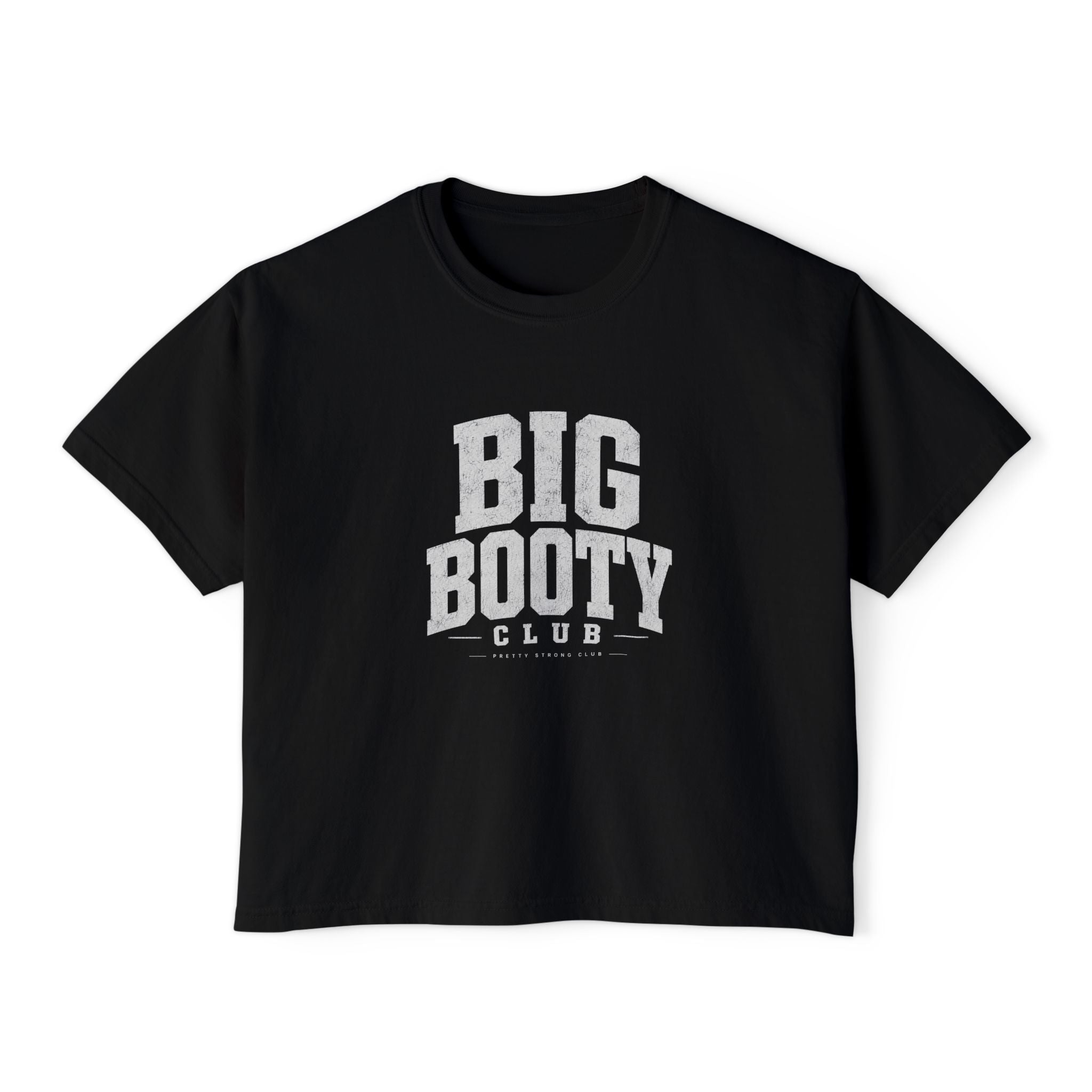 Big Booty Club Boxy Tee — Women's Crop Graphic T-Shirt