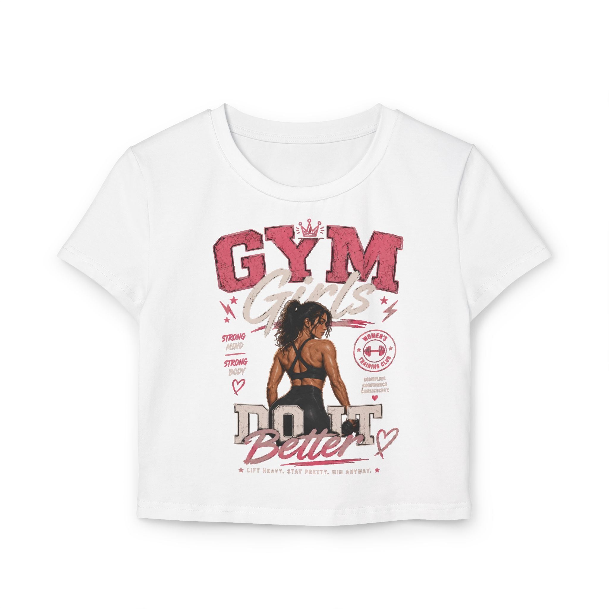 Gym Girl Do It Better Women's Baby Tee — Fitness Motivational Crop Top
