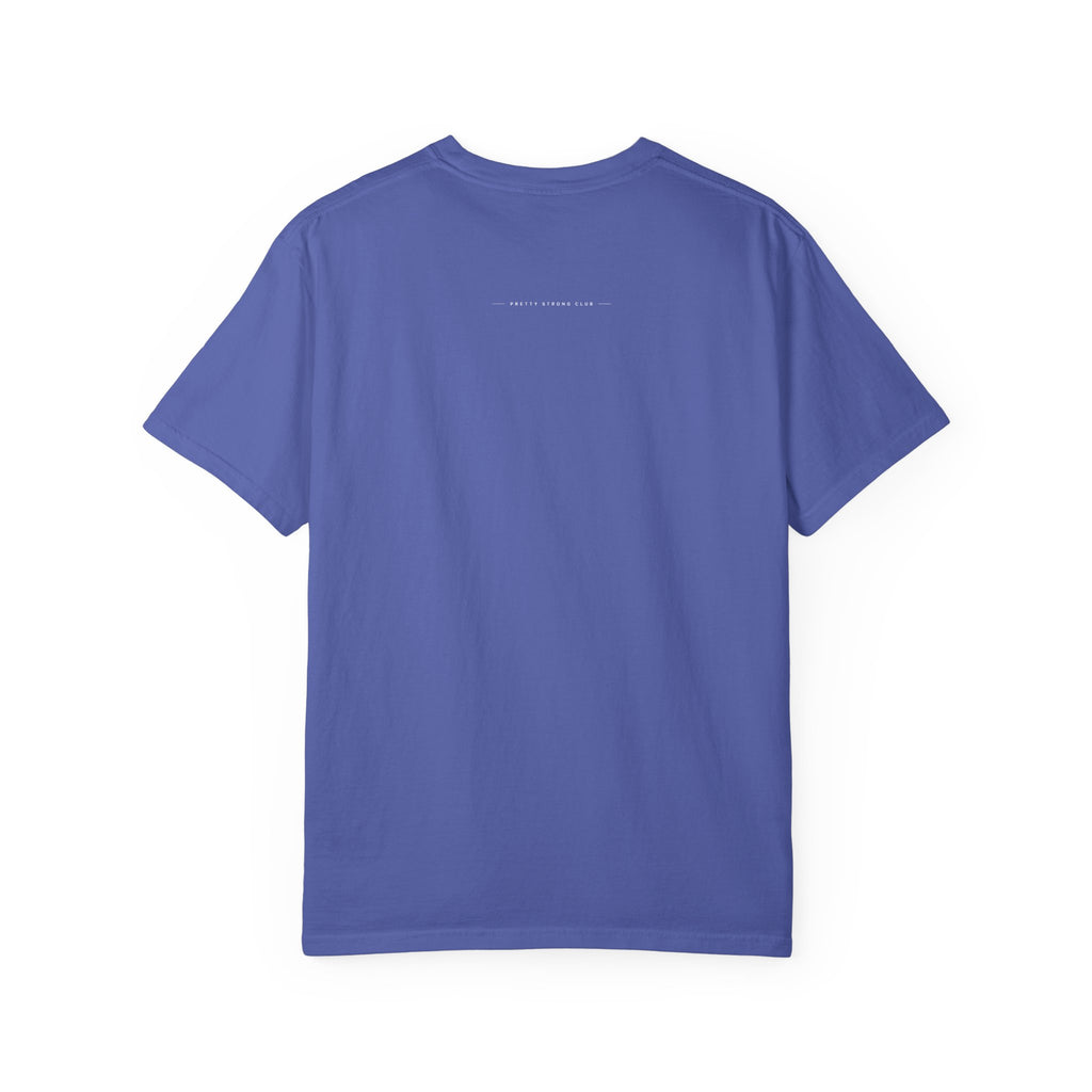 T-Shirt — Subtle Embossed "God Bless" Minimalist White Tee