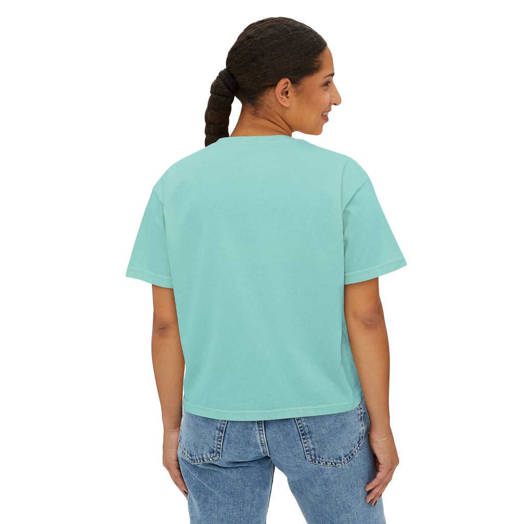 Confidence Is a Choice Women’s Boxy Tee — Empowering Pink Graphic Shirt