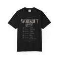 Workout Split T-Shirt — Gym Routine Checklist Back Print
