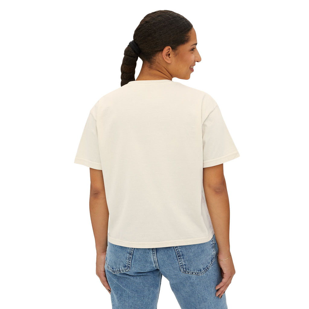 Confidence Is a Choice Women’s Boxy Tee — Empowering Pink Graphic Shirt
