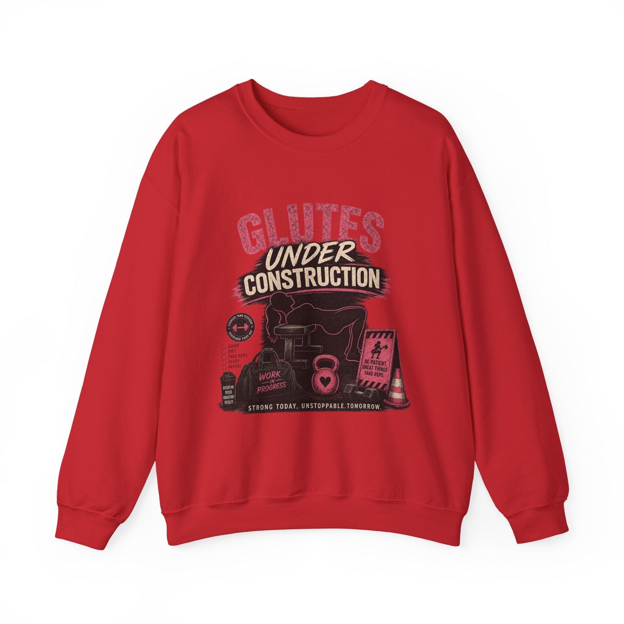 Glute Day Crewneck Sweatshirt – "Another Day Another Glute Day" Fitness Pullover
