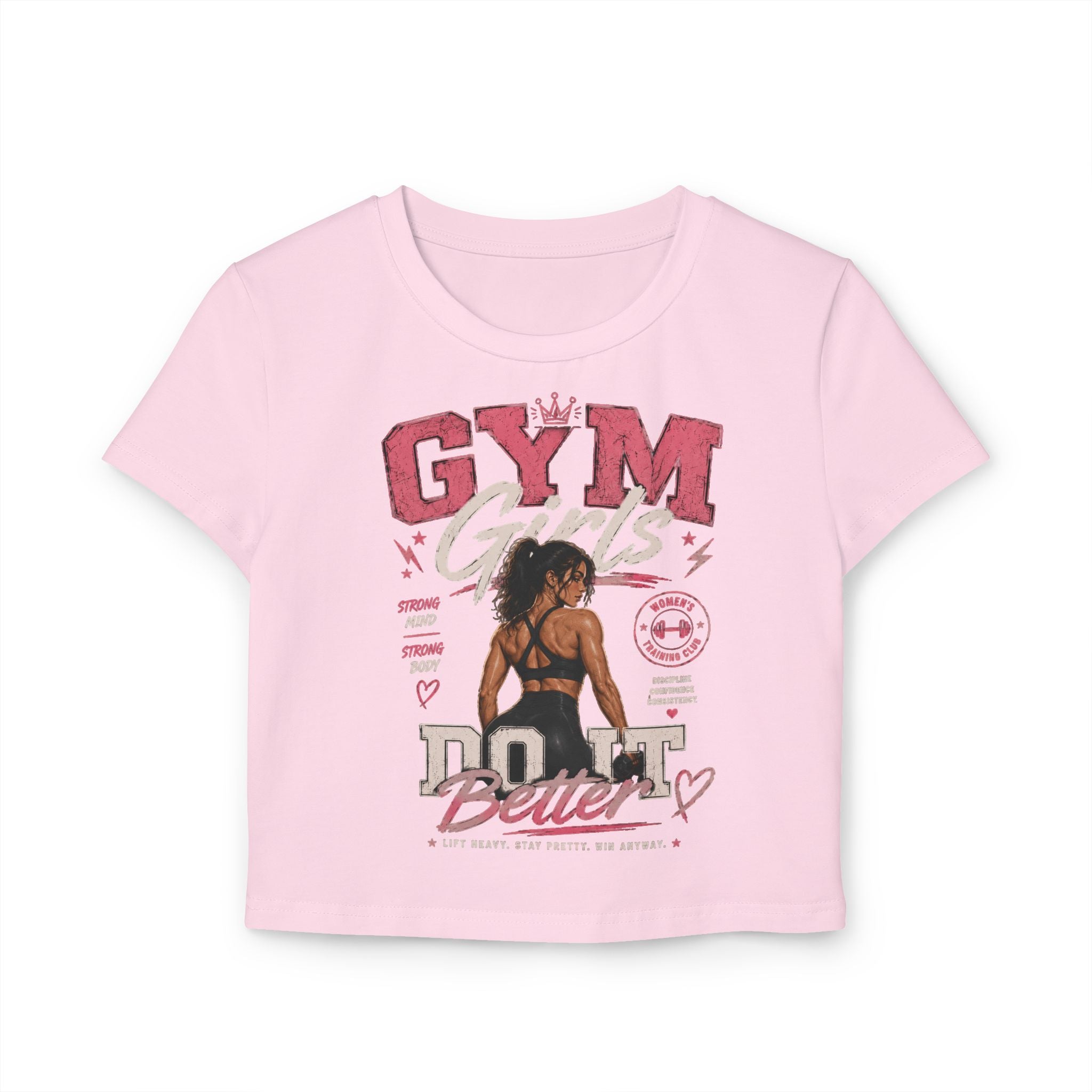 Gym Girl Do It Better Women's Baby Tee — Fitness Motivational Crop Top