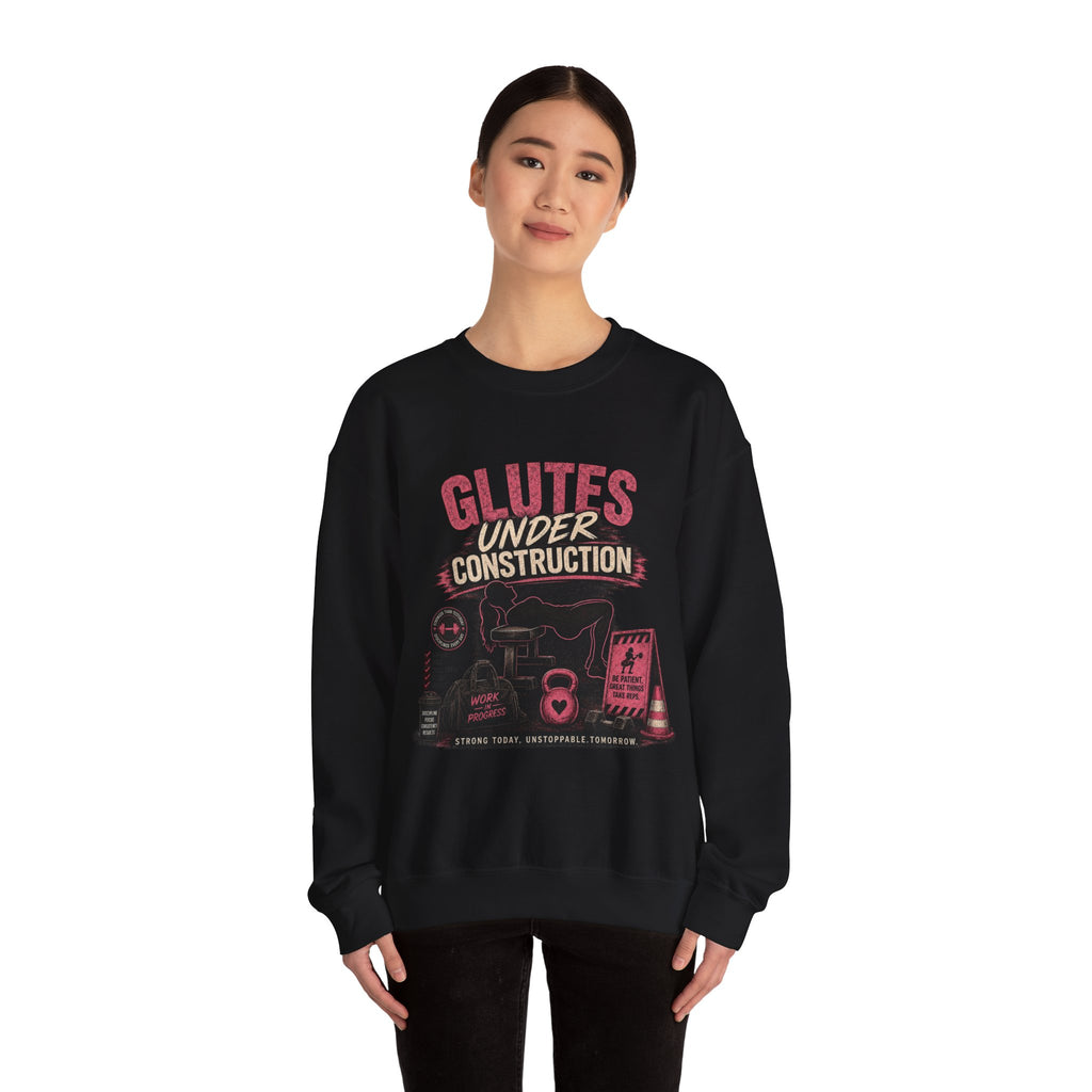 Glute Day Crewneck Sweatshirt – "Another Day Another Glute Day" Fitness Pullover