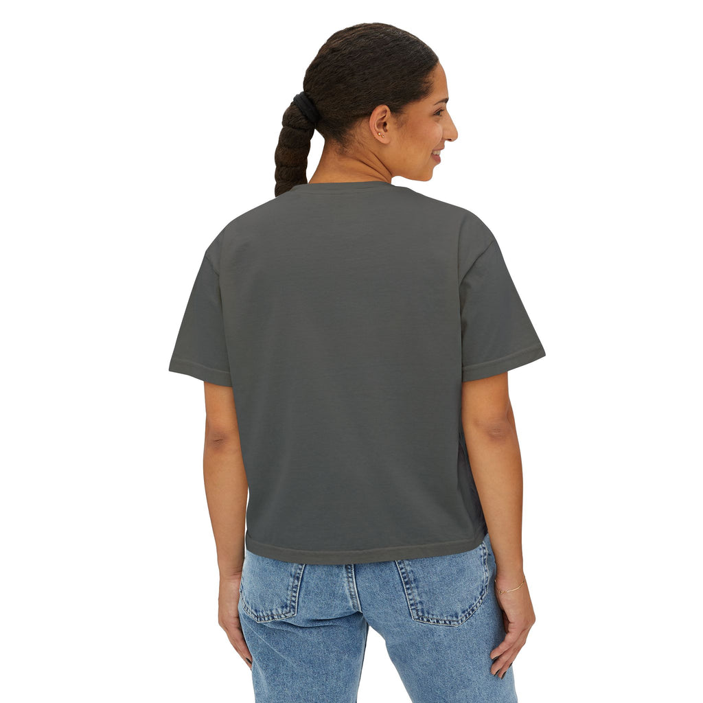Confidence Is a Choice Women’s Boxy Tee — Empowering Pink Graphic Shirt