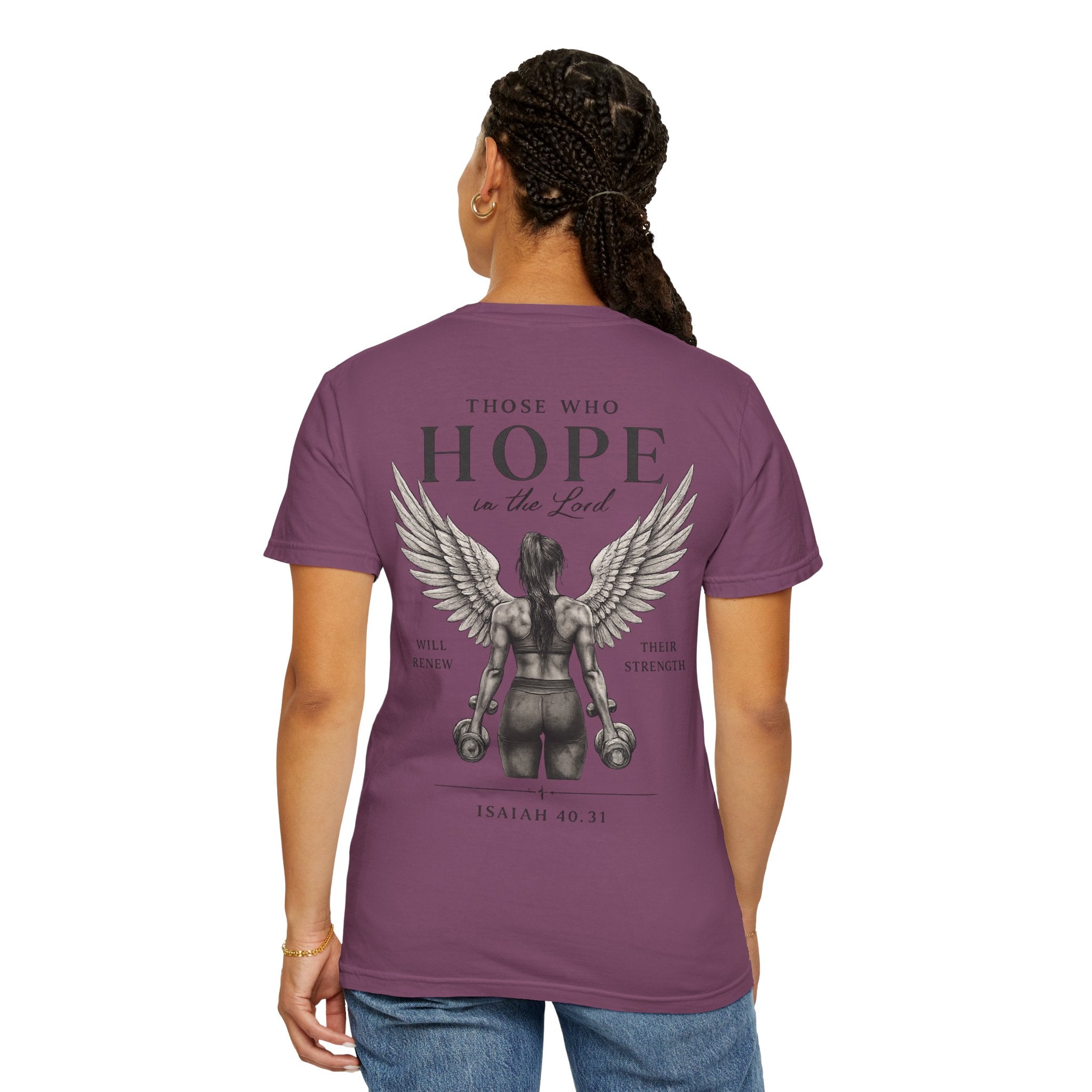 Hope Is the Lord T-Shirt — "Those Who Hope" Isaiah 40:31 Inspirational Christian Tee