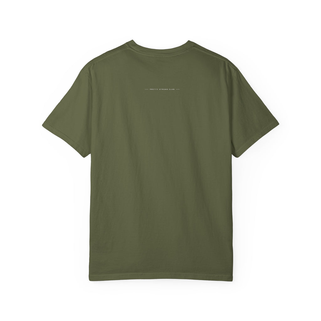 T-Shirt — Subtle Embossed "God Bless" Minimalist White Tee
