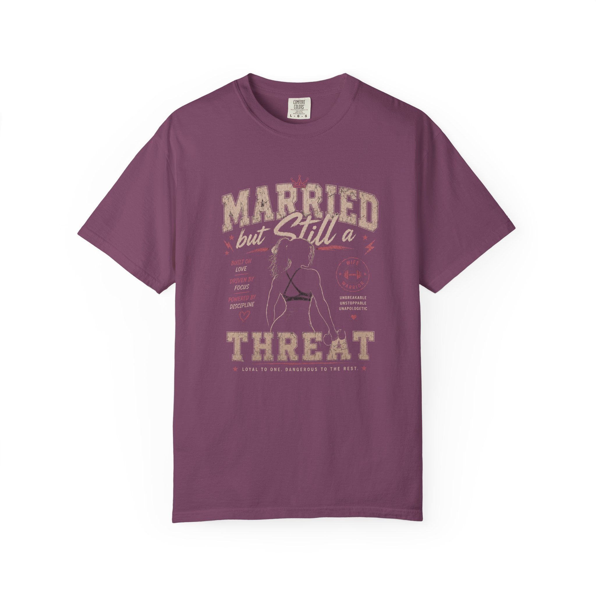 Married But Still a Threat T-Shirt – Funny Husband Graphic Tee