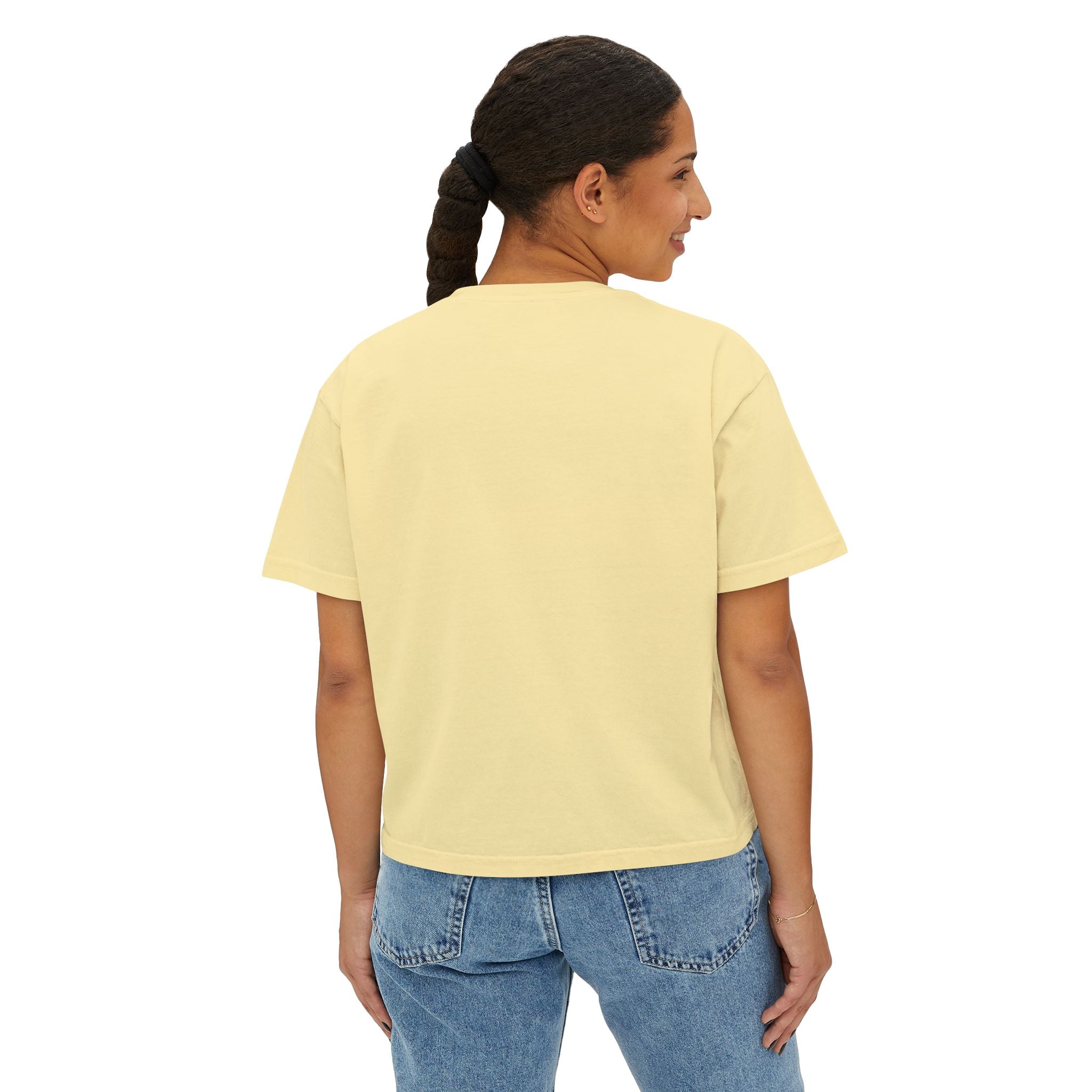 Confidence Is a Choice Women’s Boxy Tee — Empowering Pink Graphic Shirt