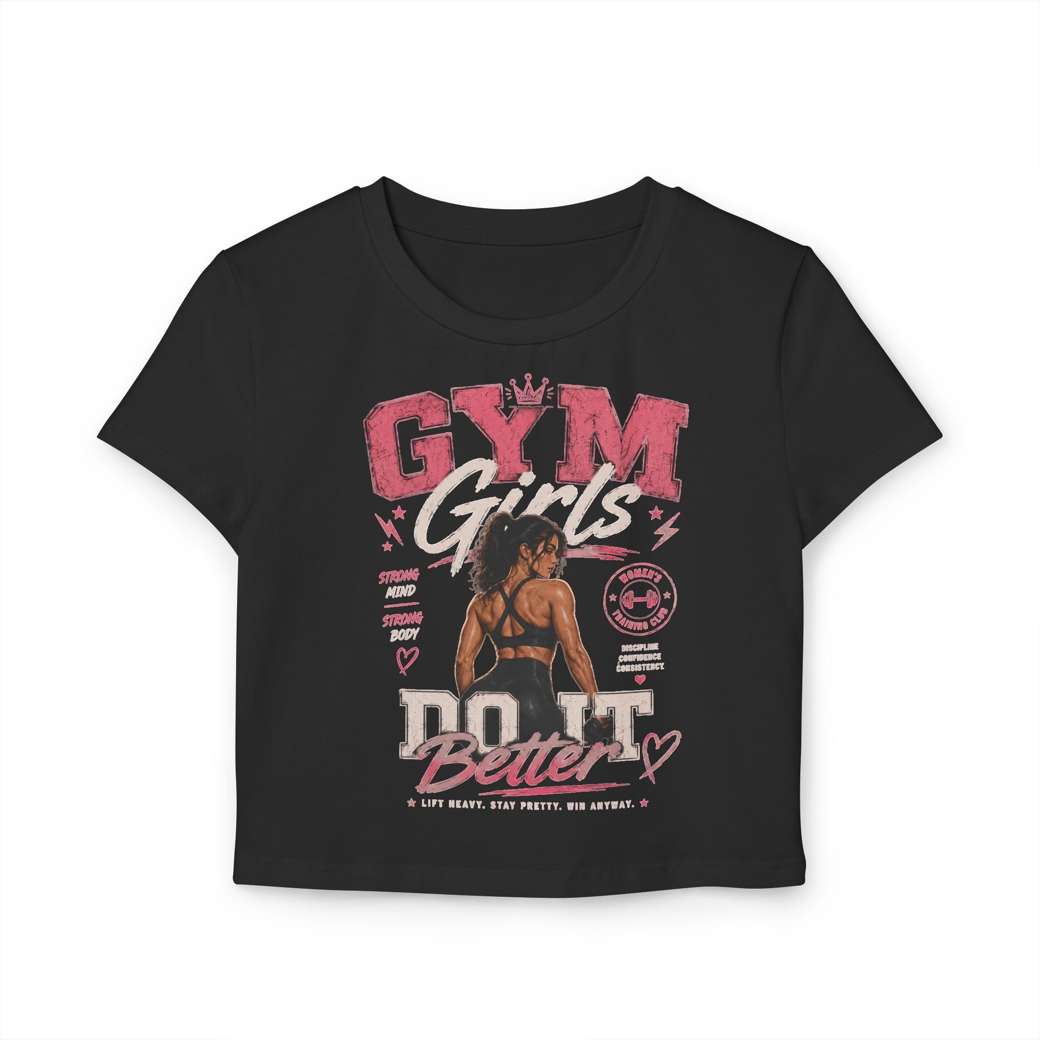 Gym Girl Do It Better Women's Baby Tee — Fitness Motivational Crop Top